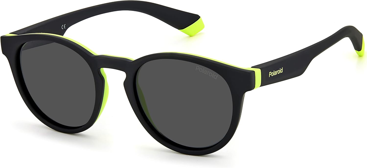 Polaroid PLD 8048/S JUNIOR BLACK YELLOW/GREY 45/18/130 unisex Sunglasses