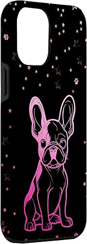 Miniatura 3 de Funda para iPhone 15 Pro Max Bulldog francés con patrones abstractos para amantes de los perros