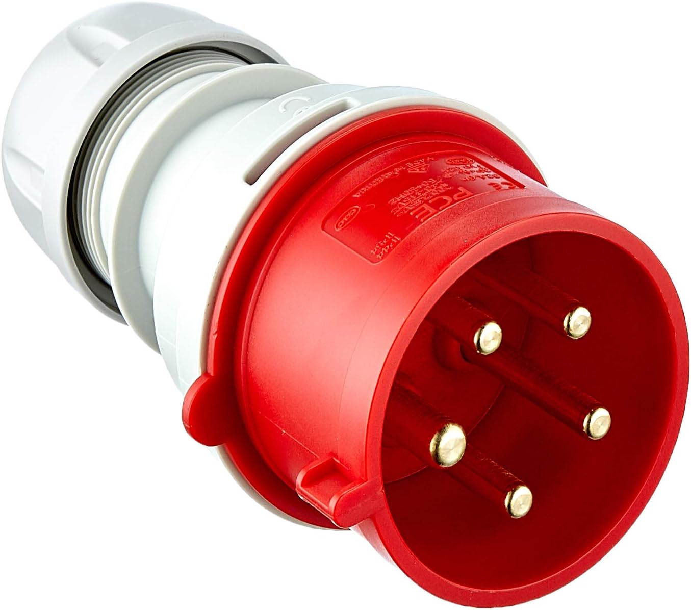 UNITEC 40578L CEE Plug 32 A, Loose, Red