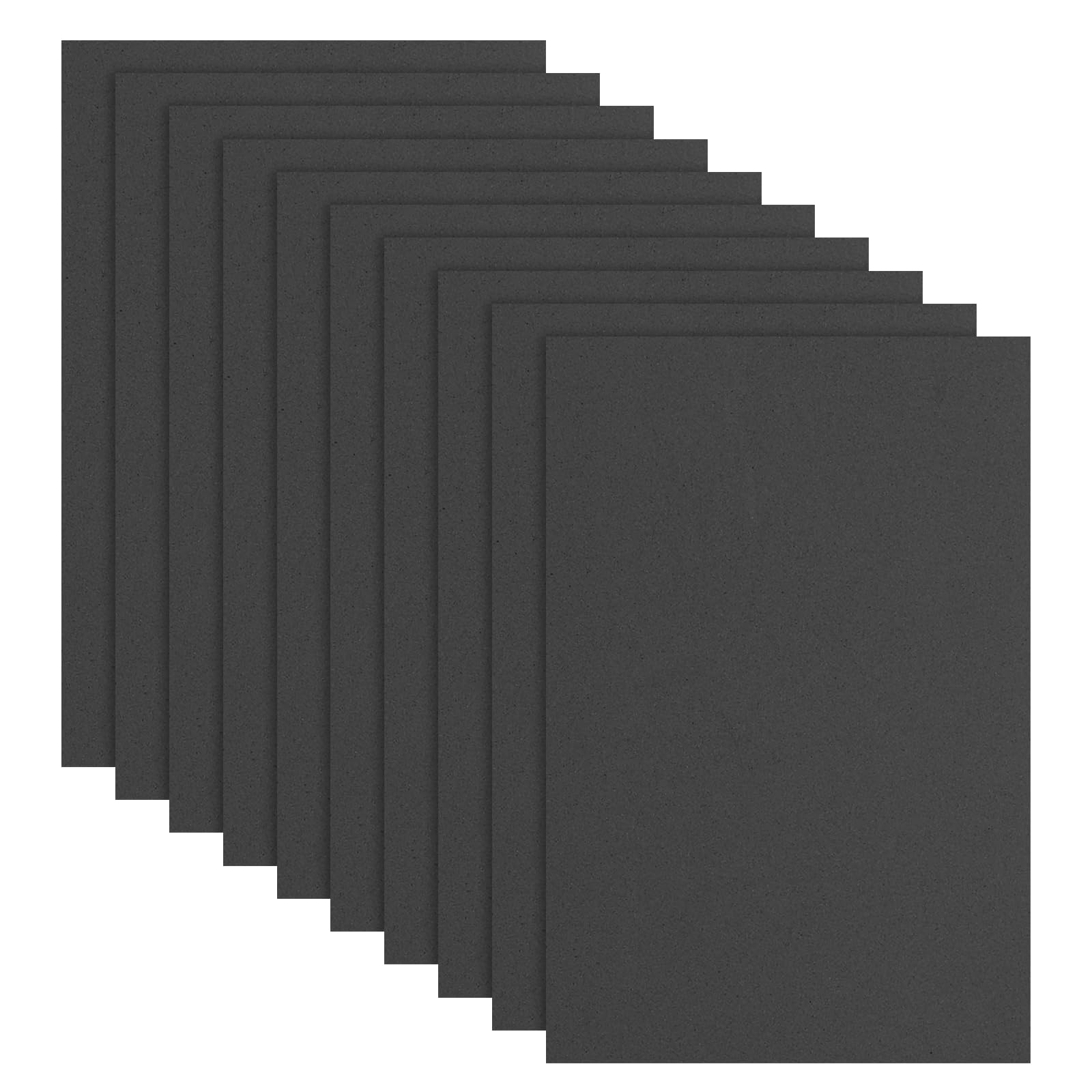 sourcing map 10 Pcs Black EVA A4 Foam Sheets Crafts, 12 x 8 Inch Foam Paper for DIY Crafts Project Classroom Scrapbook Art Cards Home Office Decoration (2mm Thick)