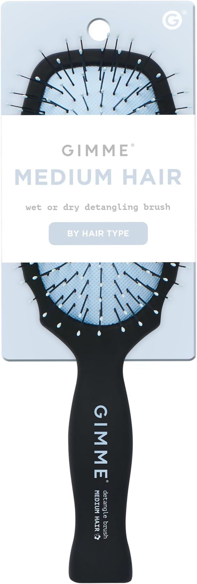 Gimme Beauty Detangling Brush - Curved Paddle Brush for Breakage-Free Detangling - Anti-Static & Frizz - Soft Glide with Ball-Tipped Bristles - Heat-Resistant Styling Tool - Fine Hair