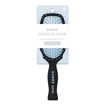 Gimme Beauty Detangling Brush - Curved Paddle Brush for Breakage-Free