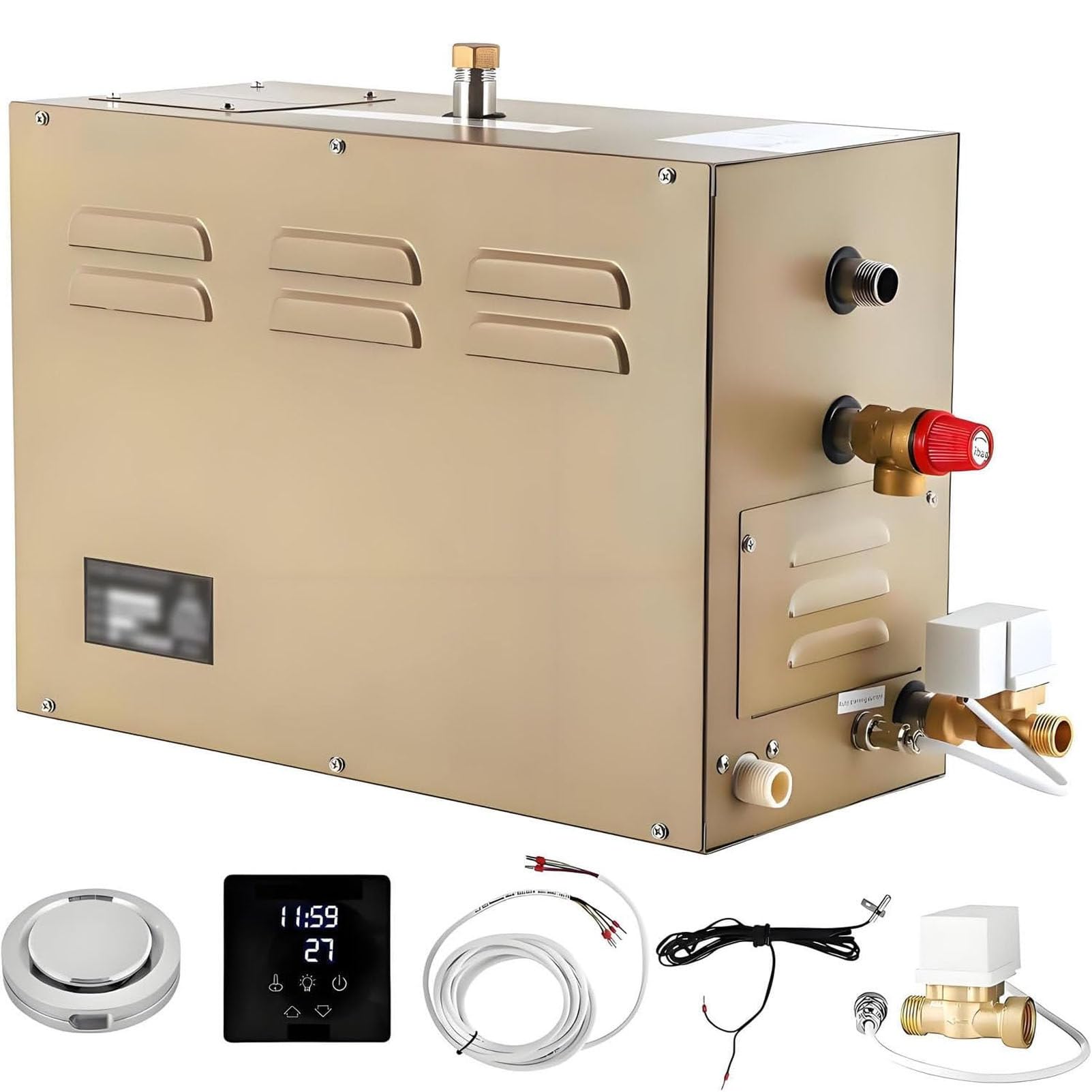 Caibendss Household Steam Shower Spa Generator, 3–18Kw Optional Power 4.5KW