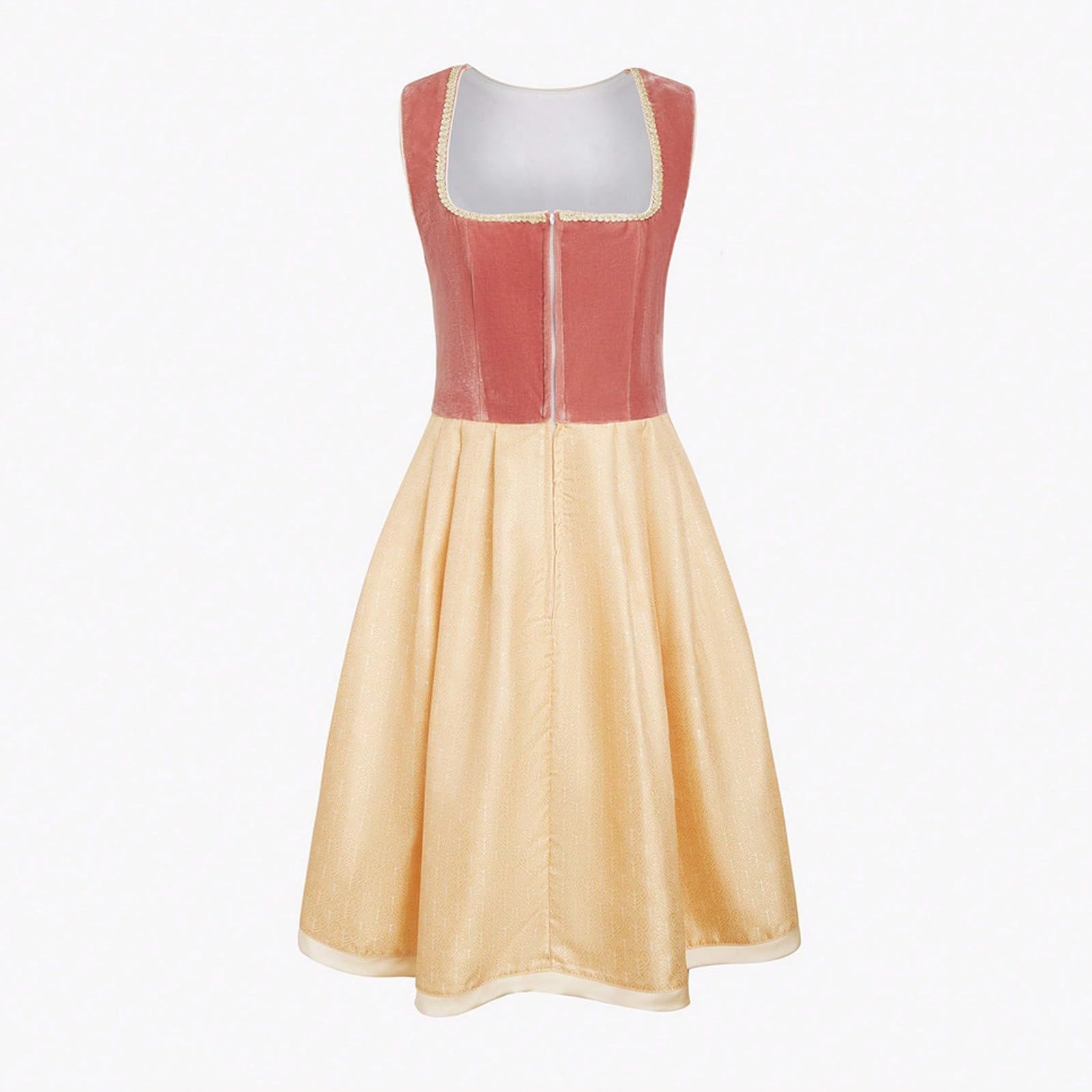 Generisch Belle Dress Up Für Mädchen Zweiteiliges Kostümkleid Für Halloween Oktoberfest Damen Tracht Mittelalter Karneval Party Outfit Maxi Kleider Damen Kleider Elegant Party