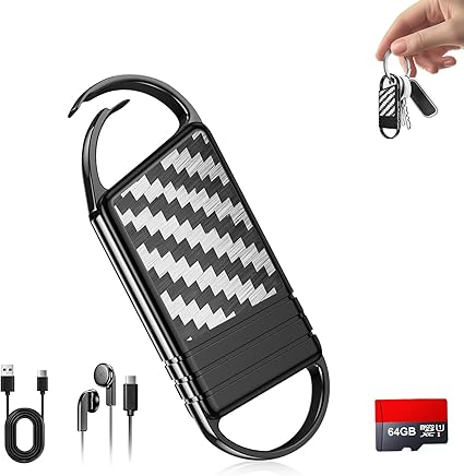 【64GB】 4800 Hours Voice Activated Recorder - Tallkcoder Dictaphone Recording Device MP3 Records with Playback, Digital Voice Recorder with AI Noise Reduction for Lectures Meetings Interviews Work