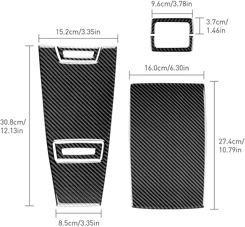 Miniatura 2 de AIRSPEED Fibra de carbono para BMW Z4 E85 E86 2003 2004 2005 2006 2007 2008 auto trasero consola central respaldo caja de almacenamiento cubierta