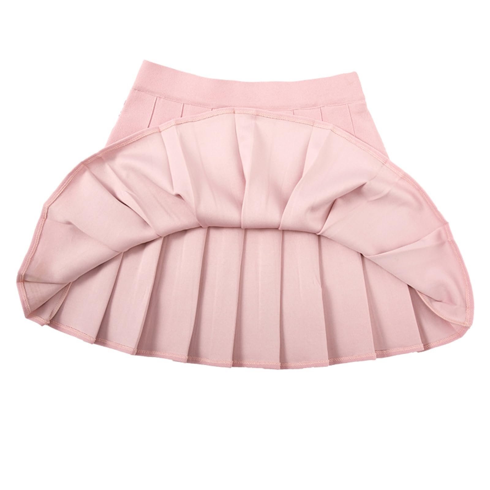 Damska spódnica tenisowa mini spódniczki bez szortów, z wysoką talią, plisowana, letnia moda -niebieski-XXL