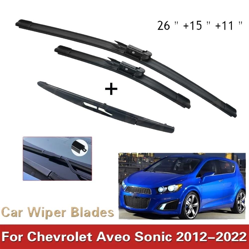Alca Spazzole Tergicristallo Anteriori – Set 2 Pezzi Per CHEVROLET Captiva 2006-2012 (600mm E 400mm, Gancio A U)