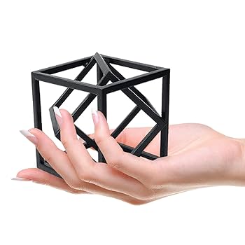 金属製十字型置物 Amazon.co.jp: DreamsEden 小さな幾何学的彫刻、メタルキューブ