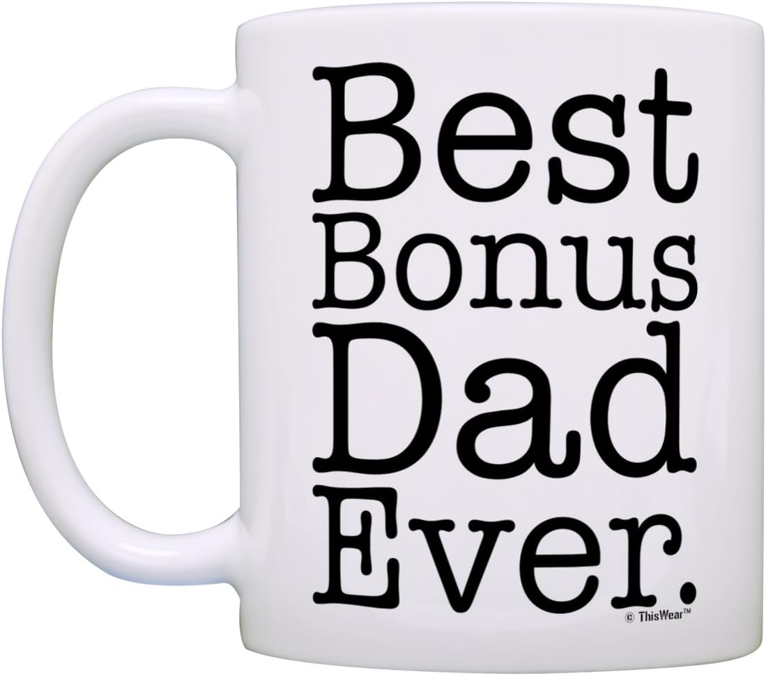 ThisWear Step Dad Best Stepdad Ever Stepfather Coffee Mug Tea Cup