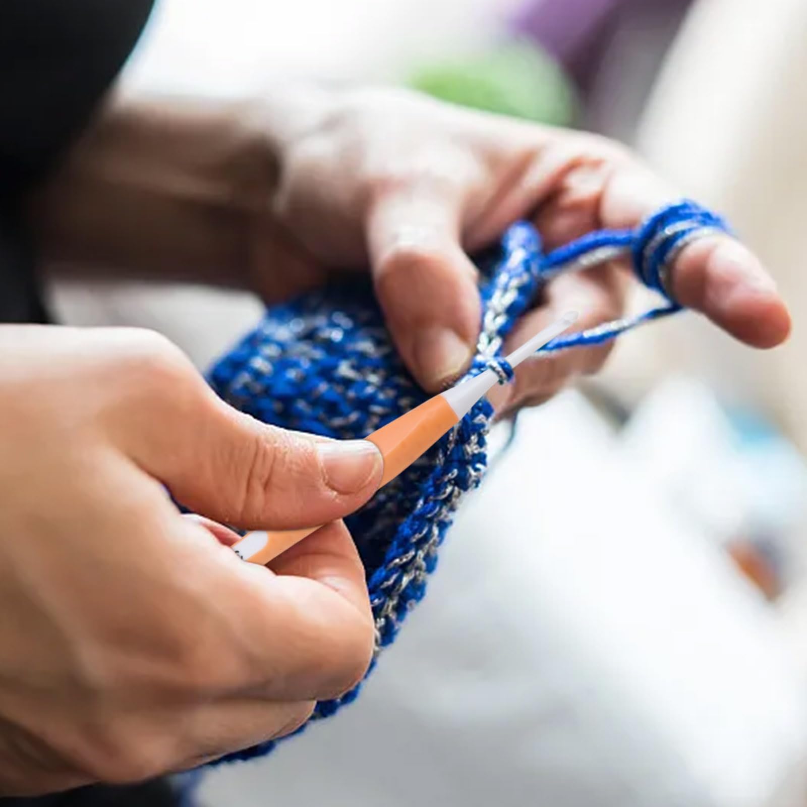 Set Uncinetti HERKINDNESS 8 Pezzi - Ergonomici, Silicone, Per Principianti E Amigurumi - Foto 12