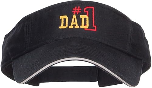 Miniatura 5 de Visera de sándwich bordada con contorno de papá número 1