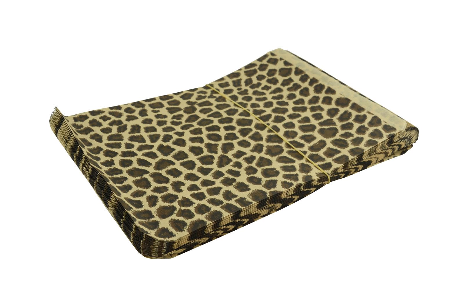 100 Leopard Print Paper Gift Bags (8.5 x 11 inches) Jewellery Box Presentation Gift Shop Packaging