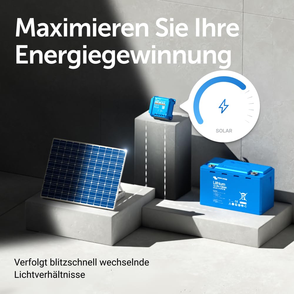 Victron Energy SmartSolar MPPT 100V 15 Amp 12/24-Volt Solar Laderegler (Bluetooth)