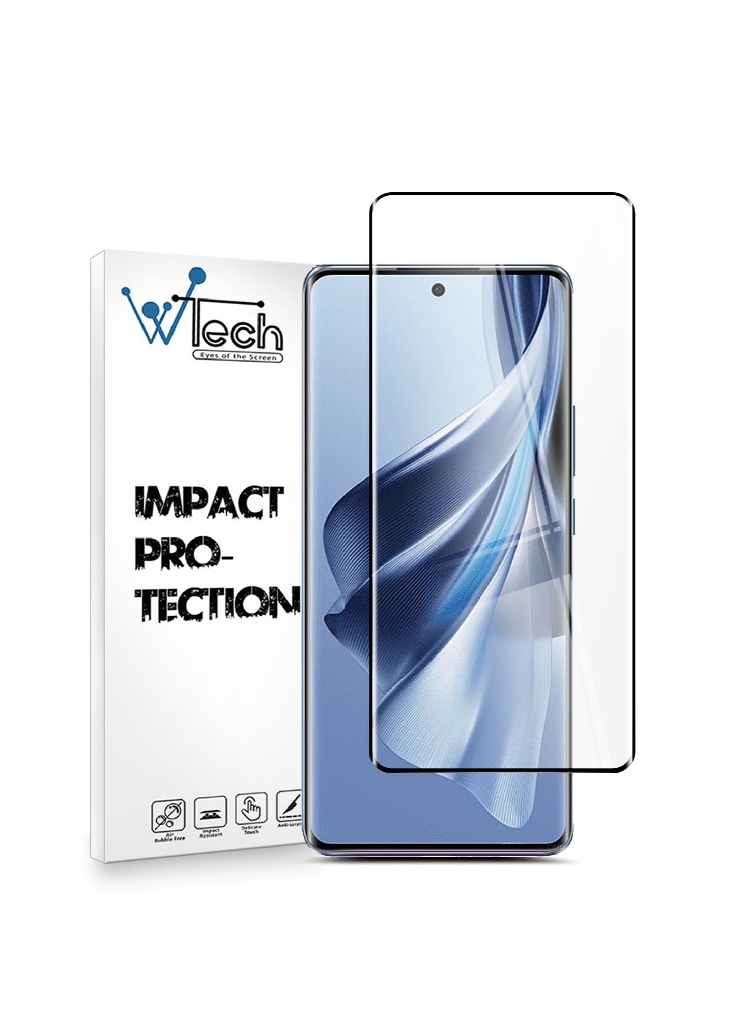 Sponsored Ad – Oppo Reno10 5G 2023 Clear/Black Premium Edge To Edge Full Glue Tempered Glass Screen Protector