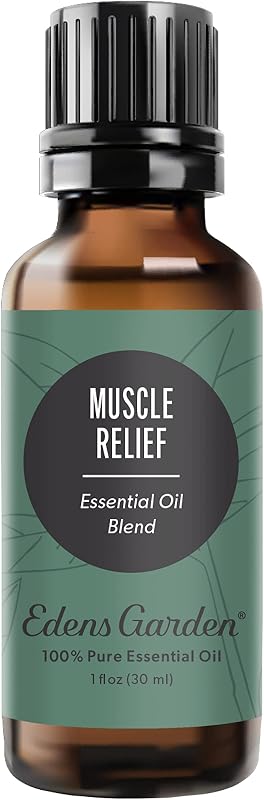 Muscle Relief 100% Pure Essential Oil Blend 30 ml (1 oz) | Premium Grade, Undiluted, Natural, Therapeutic, Aromatherapy, The Best For Diffusing, Skin, Face, Humidfiers