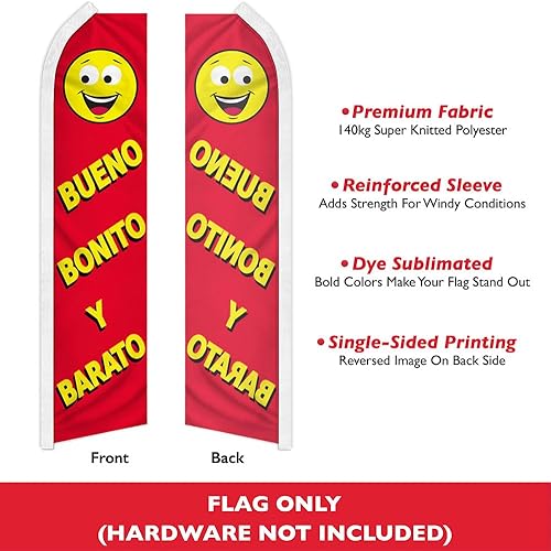 Miniatura 2 de Bueno Bonito Barrato Swooper - Bandera publicitaria perfecta para lotes de automóviles, concesionarios, concesionarios de automóviles usados,