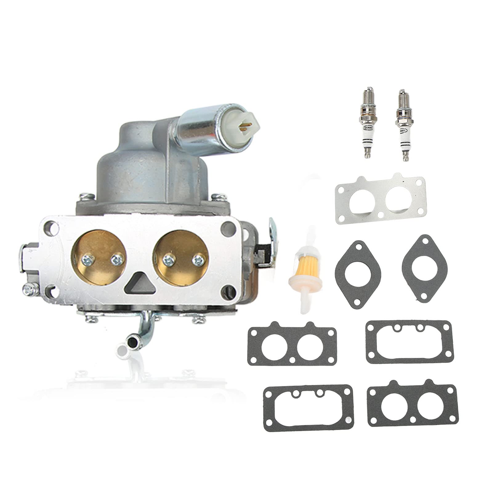 Carburador para cortacésped, mezclador de de carburador de motor 791230 compatible con modelos gemelos 20HP-25HP V para de de tractor de jardín