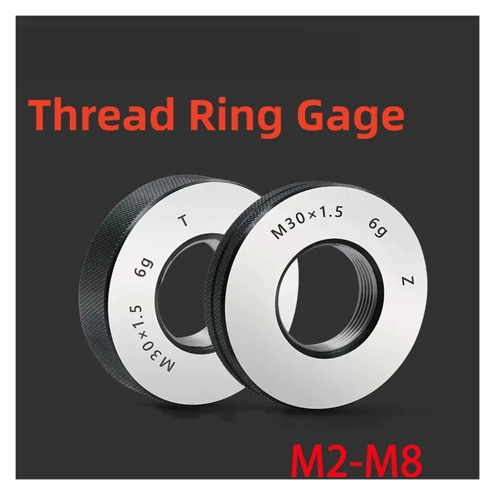 Ringlehre 1SET M2-M8 Metrisches Feinzahngewinde 6g Messwerkzeug(M3.5x0.35 T Z)