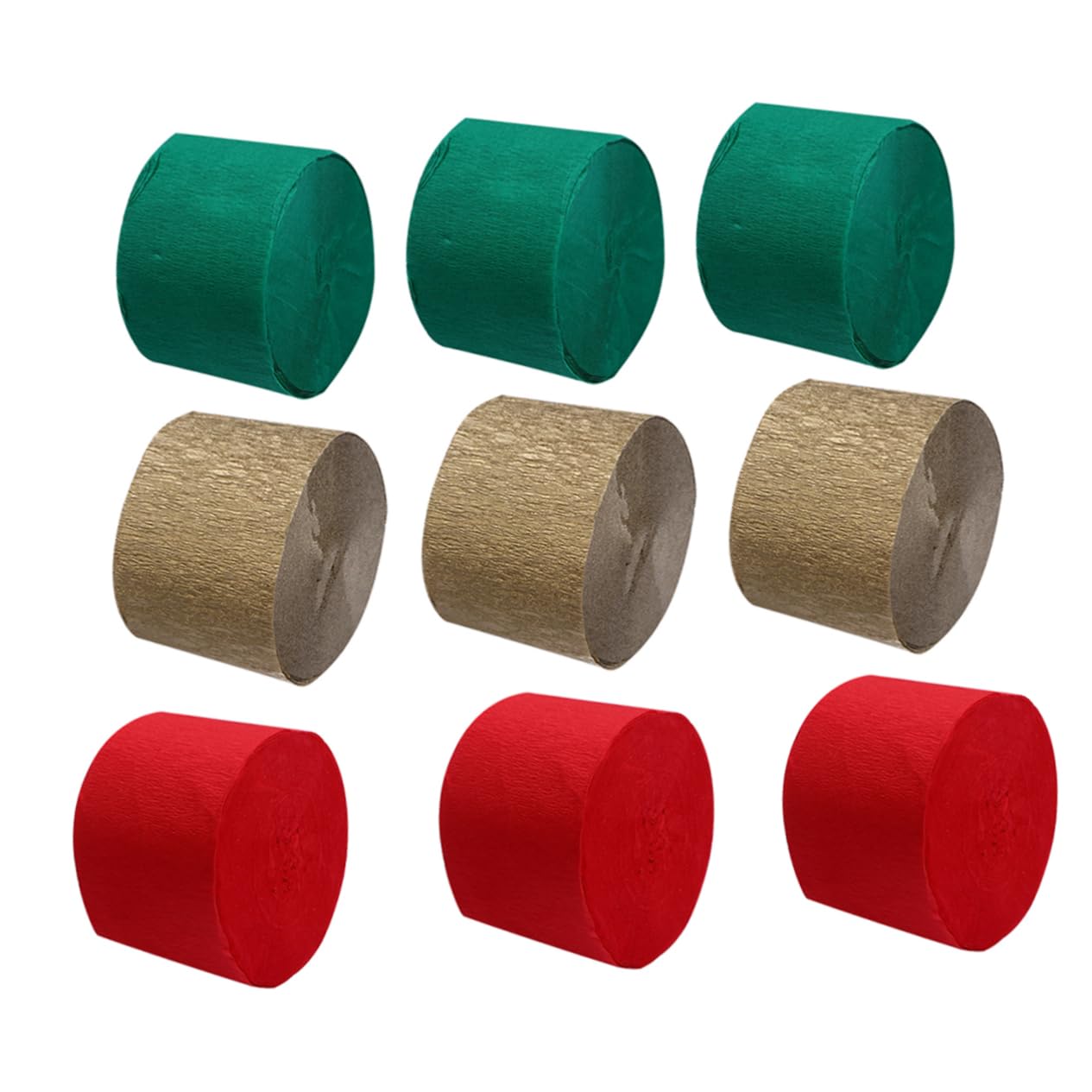 OSALADI Crepe Paper Roll 9 Pcs Streamers Decorations Decorative Crepe Paper Material Party Streamers for Boys and Girls