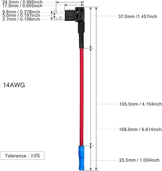 Amazon.com: [UL Wire] Chanzon 5Pcs 14awg Add-a-Circuit Fuse Tap