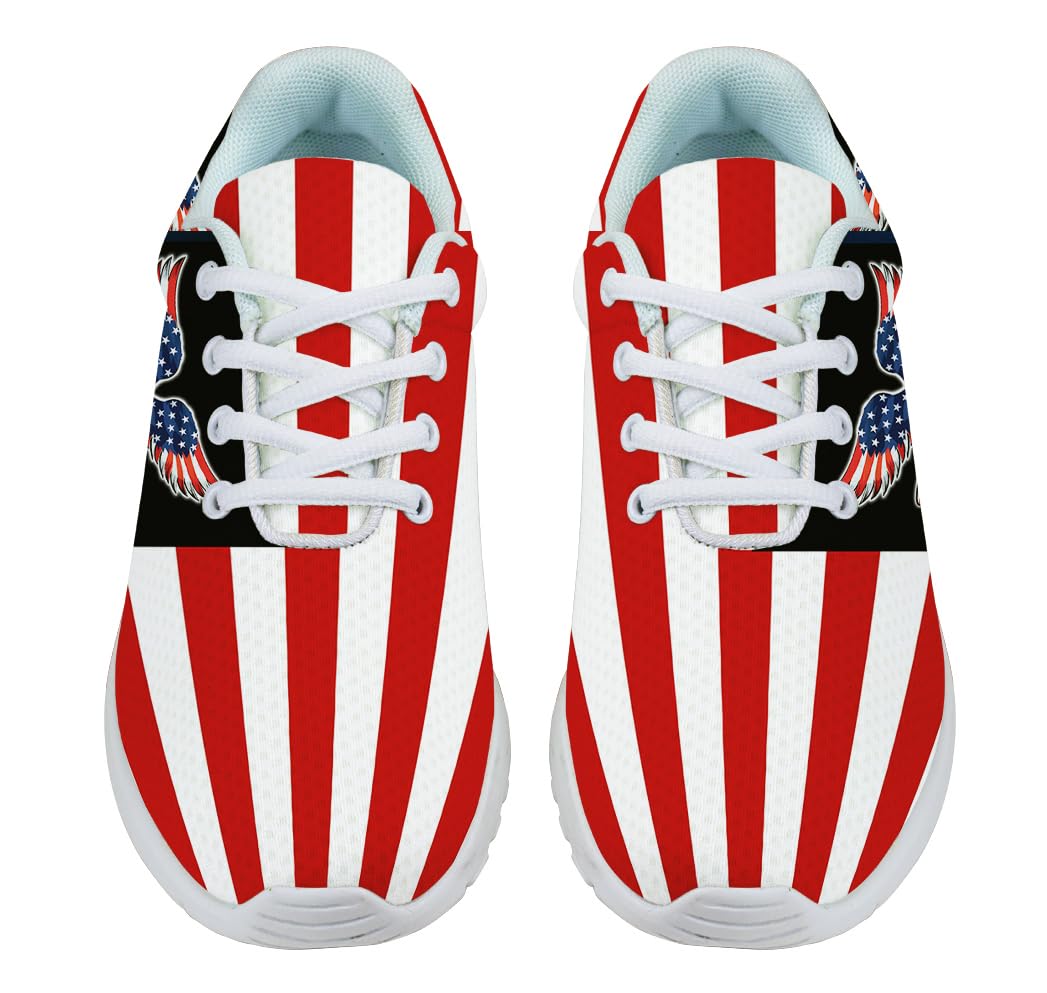 American Flag Shoes for Women Men Trail Running Casual Fashion Sneakers Slip-on Tennis Shoes