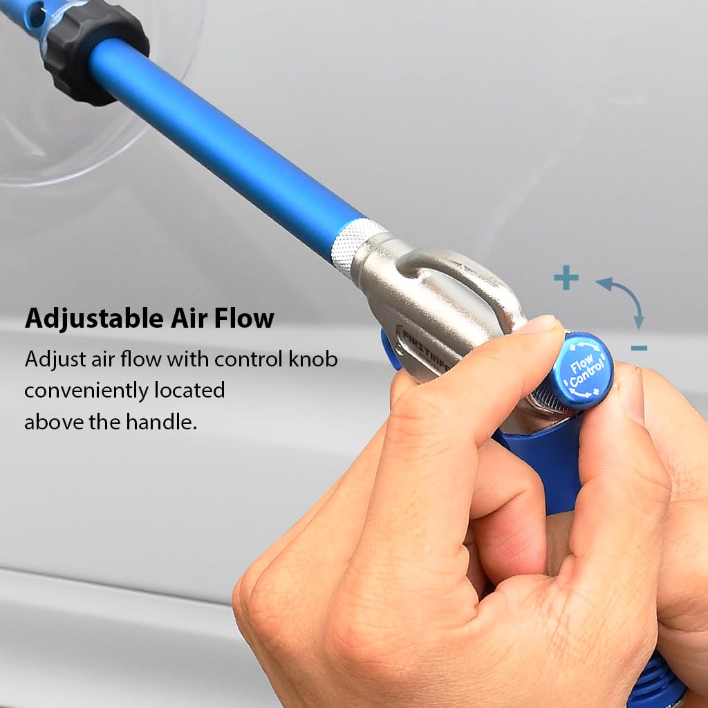 FIRSTINFO A18562KEU Windstorm EX High Flow Adjustable Air Duster Blow Gun Kit, Blue - Image 3
