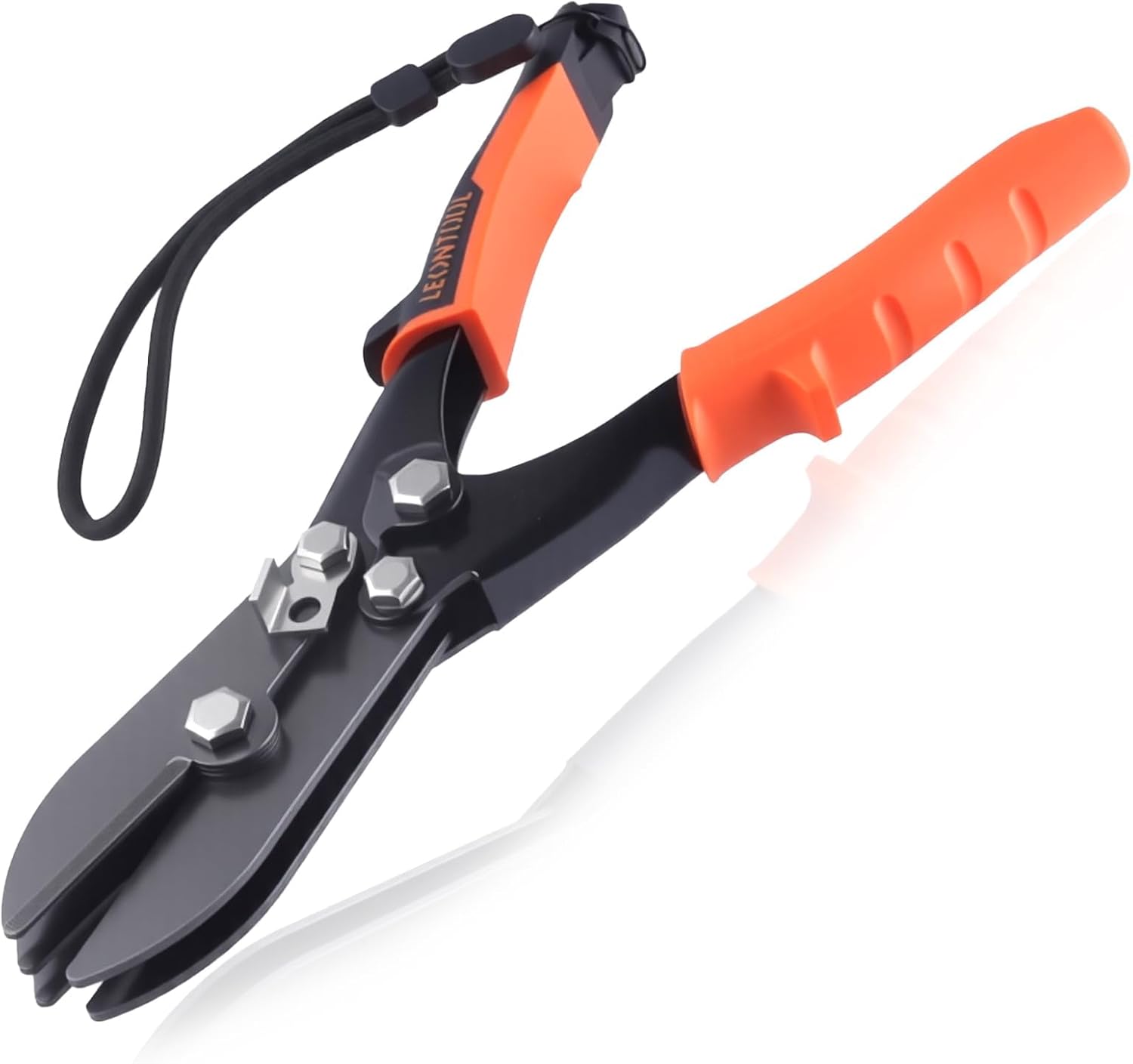 5 Blades Hand Crimpers Sheet Metal Crimper Tools Duct Crimping Tool HVAC Tool for 22-28 Gauge Ductwork Downspout, Stove Pipe and Venting Work, Pipe and Sheet Metal Crimps with Anti-loss Rope