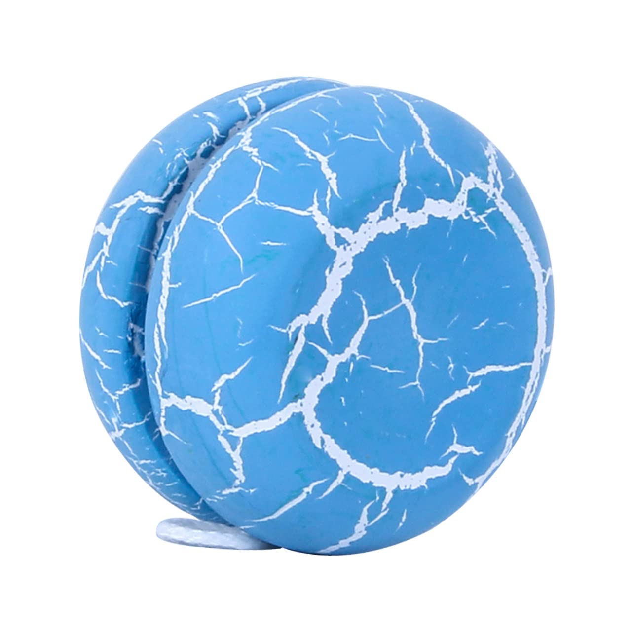 ERINGOGO 1Pc Wooden for Crack Design Fun Plaything for Present for and Unique Yoyo Ball Blue