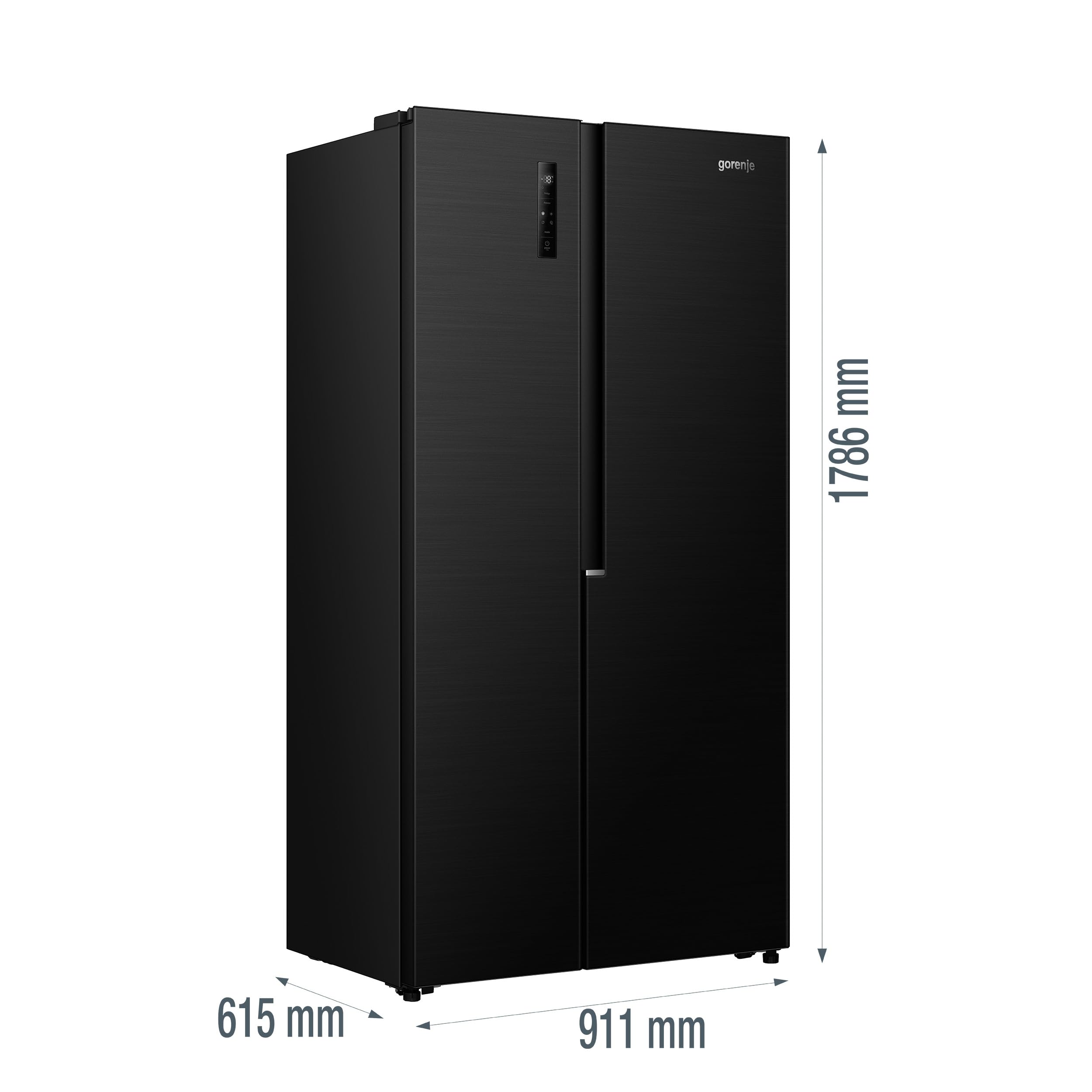 Gorenje NRS917E41BX lodówko-zamrażarka/wolnostojąca / 544L/39dB/ EEK: E/NoFrost Plus/EcoModus/Multiflow 360°/ CrispZone/FastFreeze/(szer. x wys. x gł.): 91,1 × 178,6 × 61,5 cm/czarna