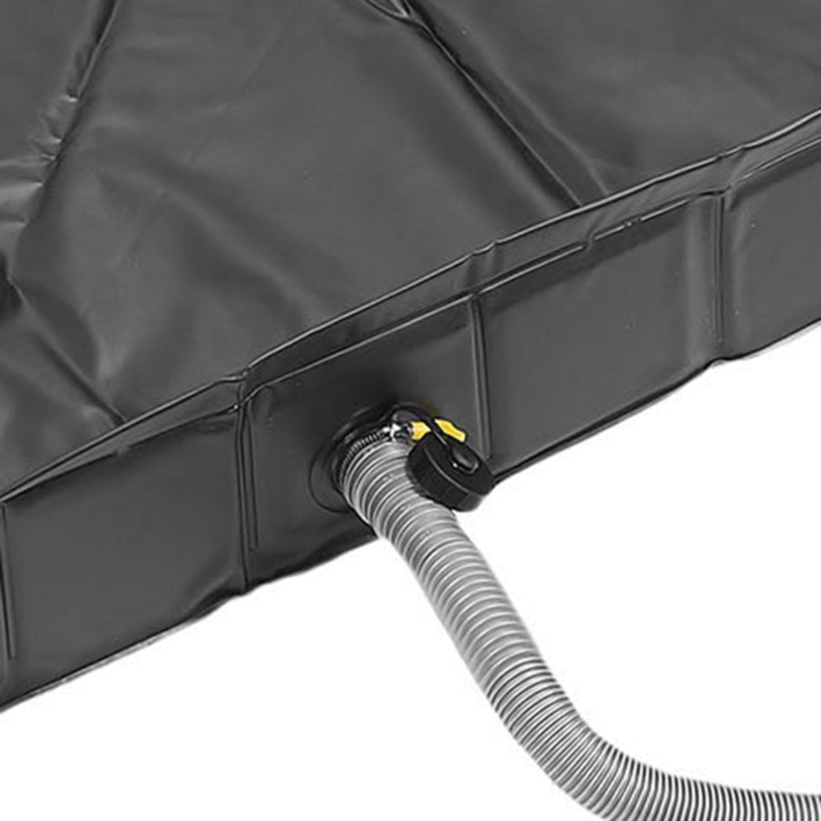 Keenso Bac de Douche Portable, Base de Douche Pliable en PVC de 41 X 41 X 6 Pouces avec Tuyau de Vidange de 1 M, pour Camping-car, Camping, Plage, Extérieure