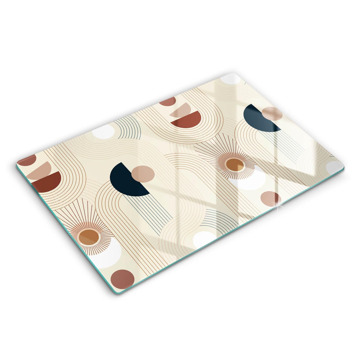 Accessoires de cuisine planche induction Wallfluent 80x52cm géométrie