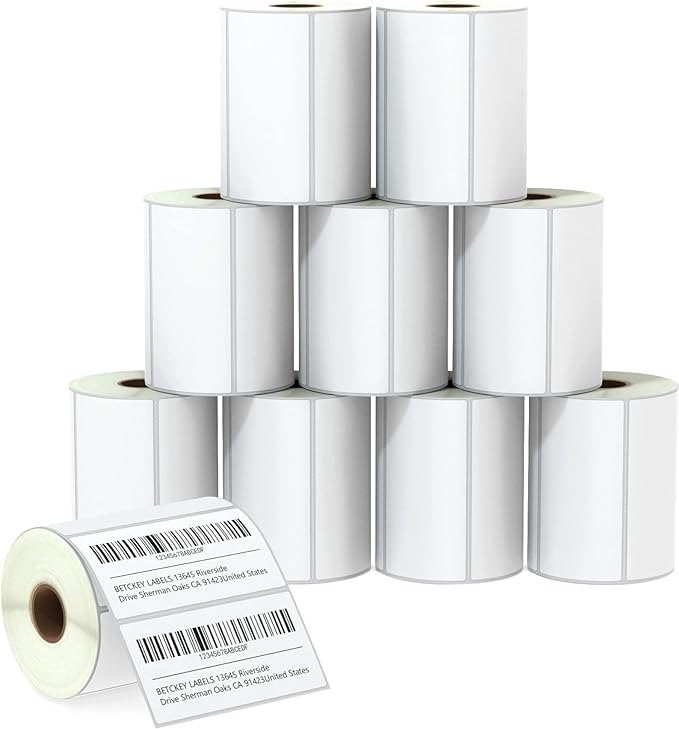 BETCKEY 4" x 2" (102 mm x 51 mm) Barcode Shipping & Multipurpose