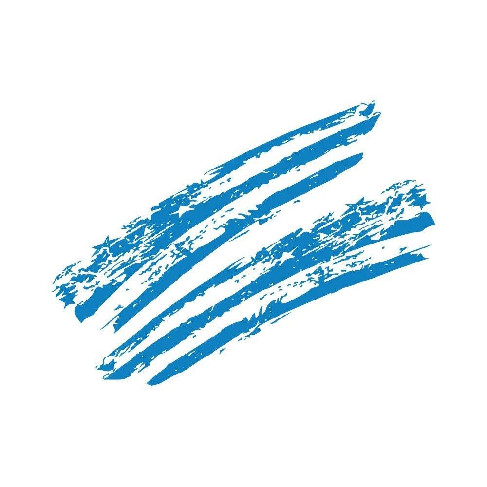 Car Sticker Pickup Truck Universal Vinyl Graphic Decor Decal Cover(Glossy Blue)