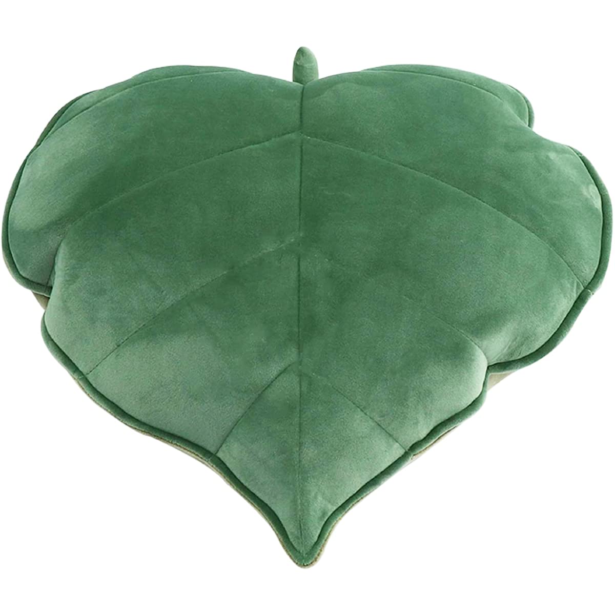Foppla Green Leaf Throw Pillow,3D Leaves Cute Pillow,Decorative Soft Plush Shaped Cushion,Backrest Pillow For Couch Sofa Living Room Home Decor (Green)