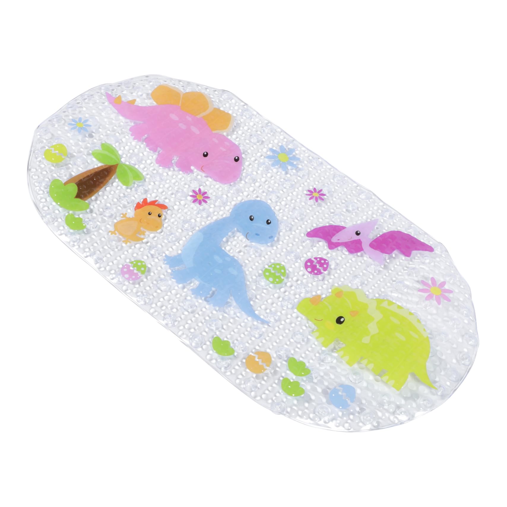 Tapis de bain antidérapant dinosaure pour des douches amusantes en famille