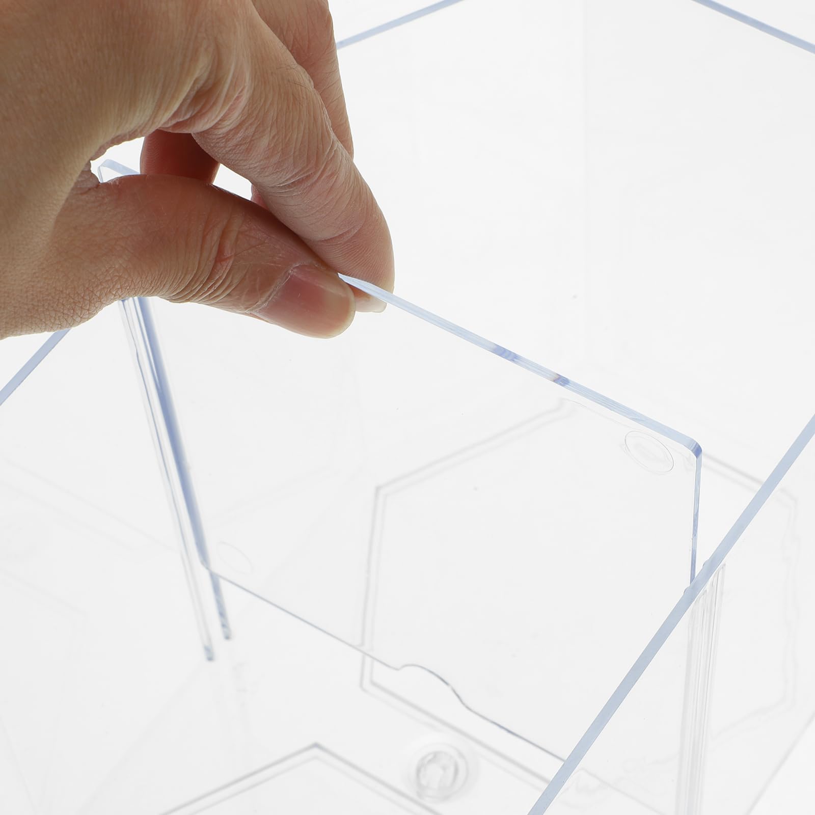 UKCOCO Caja De Criador Transparente para Peceras De Pez Betta Y Peces Pequeños 7.87X4.72X4.33 Pulgadas con Separadores Dobles Acrílico Seguro para Aislamiento Y Reproducción