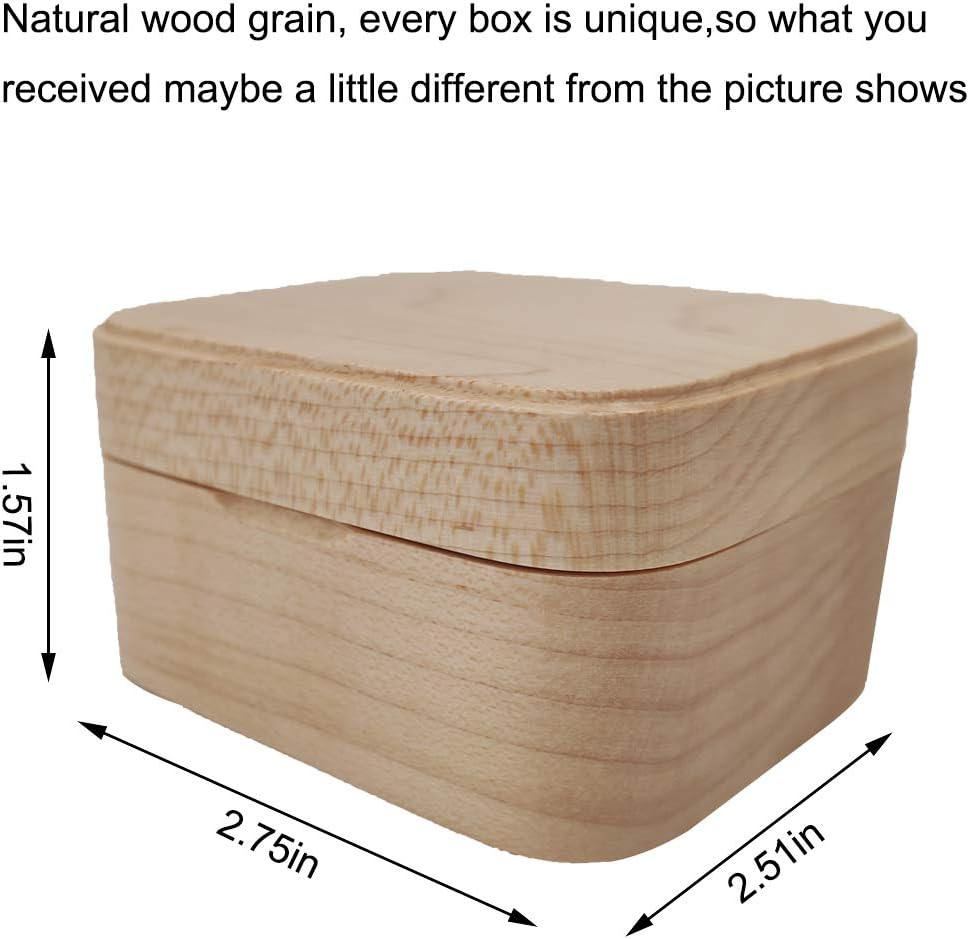 Gbrand I Will Always Love You Natural Wood Music Box Mini Size Wind Up Musical Box , Maple , J286WJ , I will Aways Love You