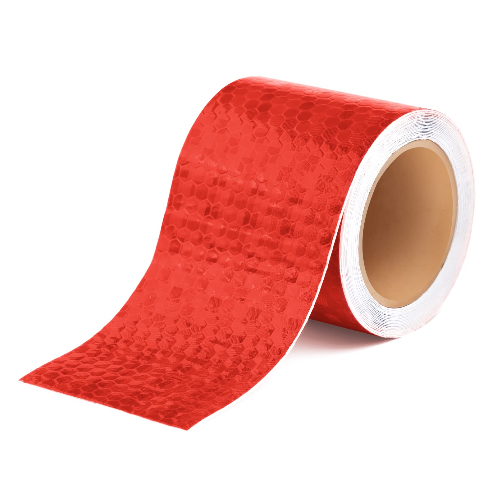 ORYOUGOReflective Safety Warning Tape,Tape High Intensity Grade - Self-Adhesive Hazard Tape - 2 inch DOT Tape for Trailers,Red