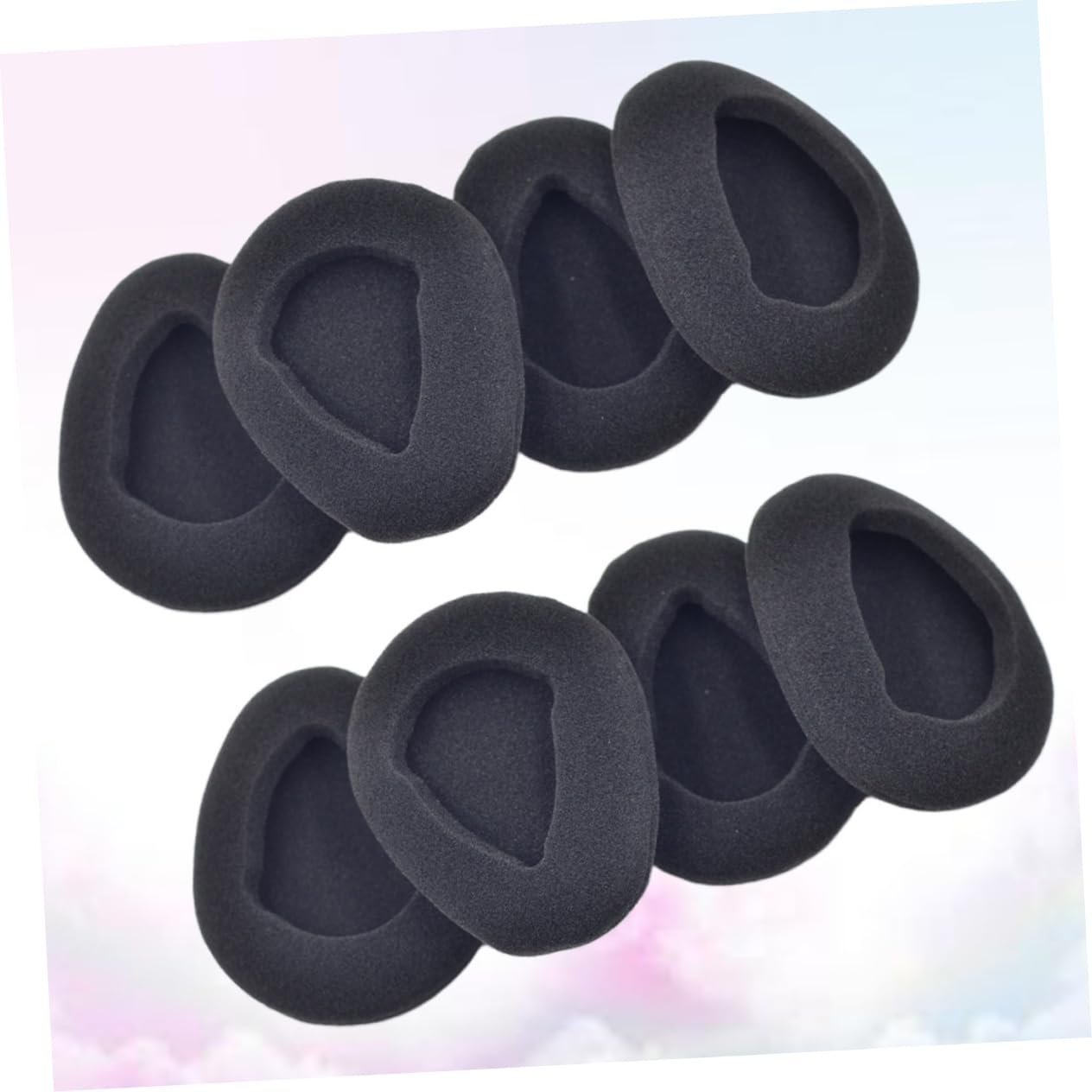 Almohadillas De Esponja para Auriculares Reemplazo De Cojines para Oídos De Aislamiento Acústico Y Compatibles Mayoría De Auriculares 8 Piezas X 3