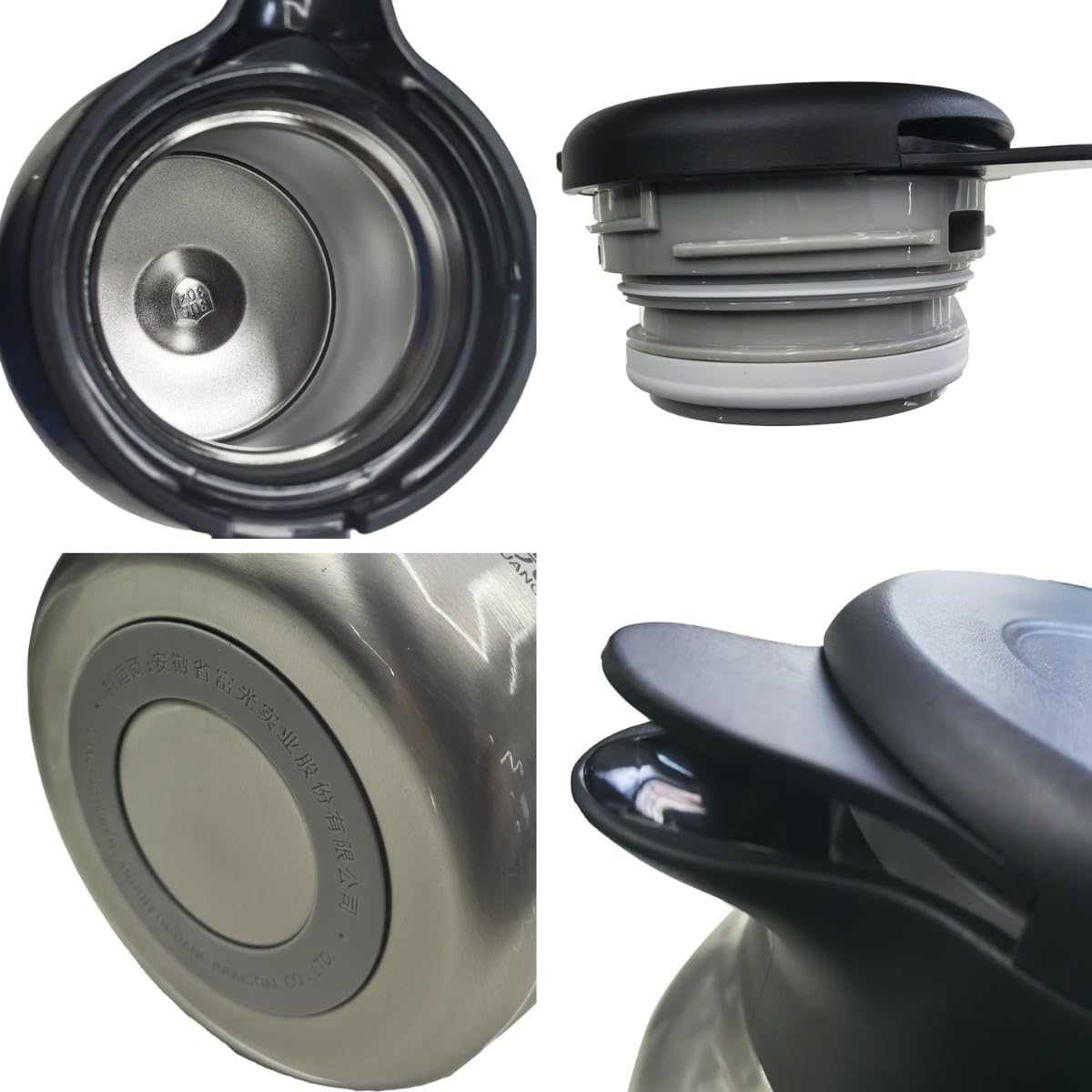 断熱ティーポット、ガラス製湯たんぽ、ティーポット、真空断熱ボトル（1.5L / 2L）大容量、Fiozwea304ステンレススチール