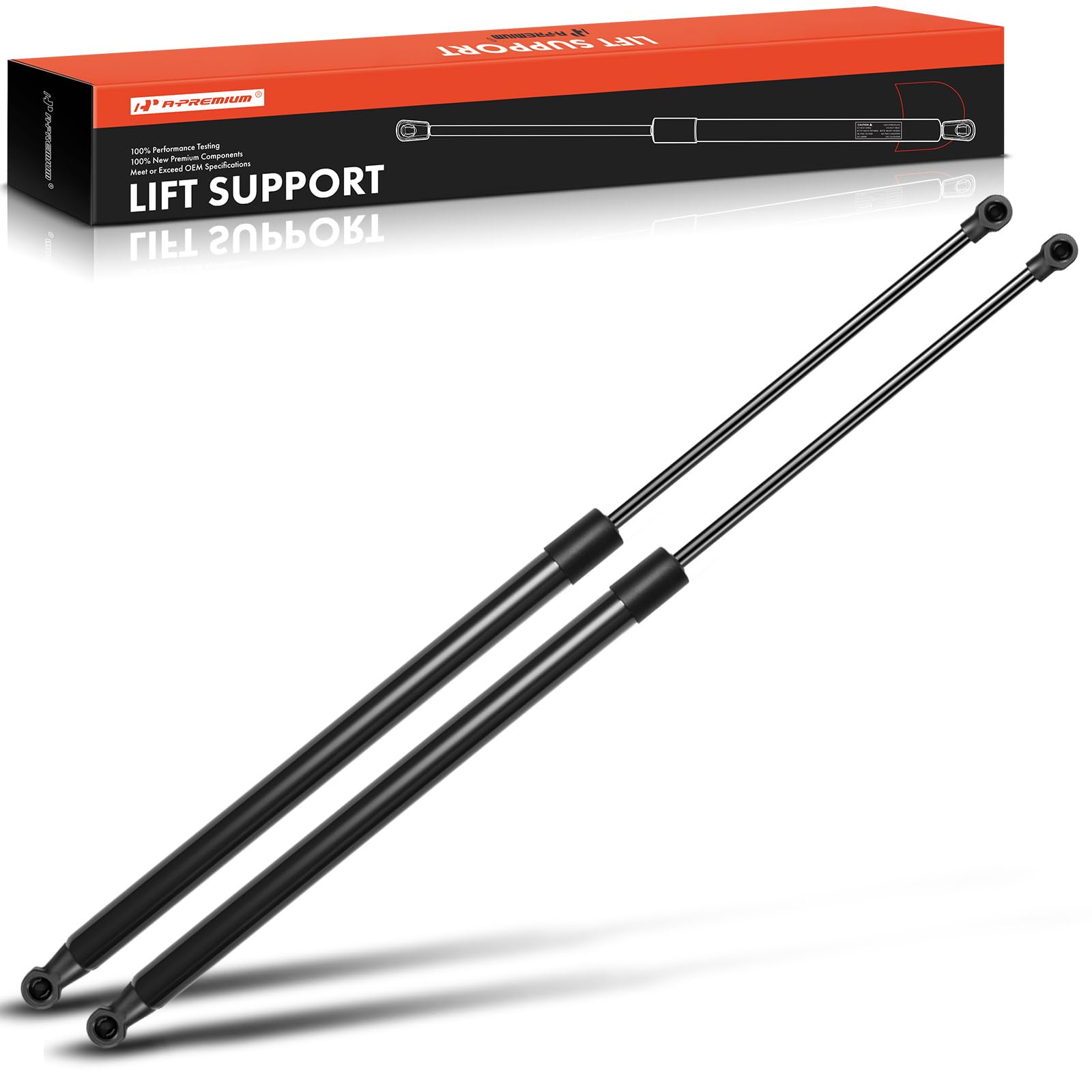 A-Premium Front Hood Lift Supports Shock Struts Compatible with Select Lexus Models - LS460 2007-2012, LS600h 2008-2012, Sedan - Replace # 5345050072, 5344050071 (2-PC Set)