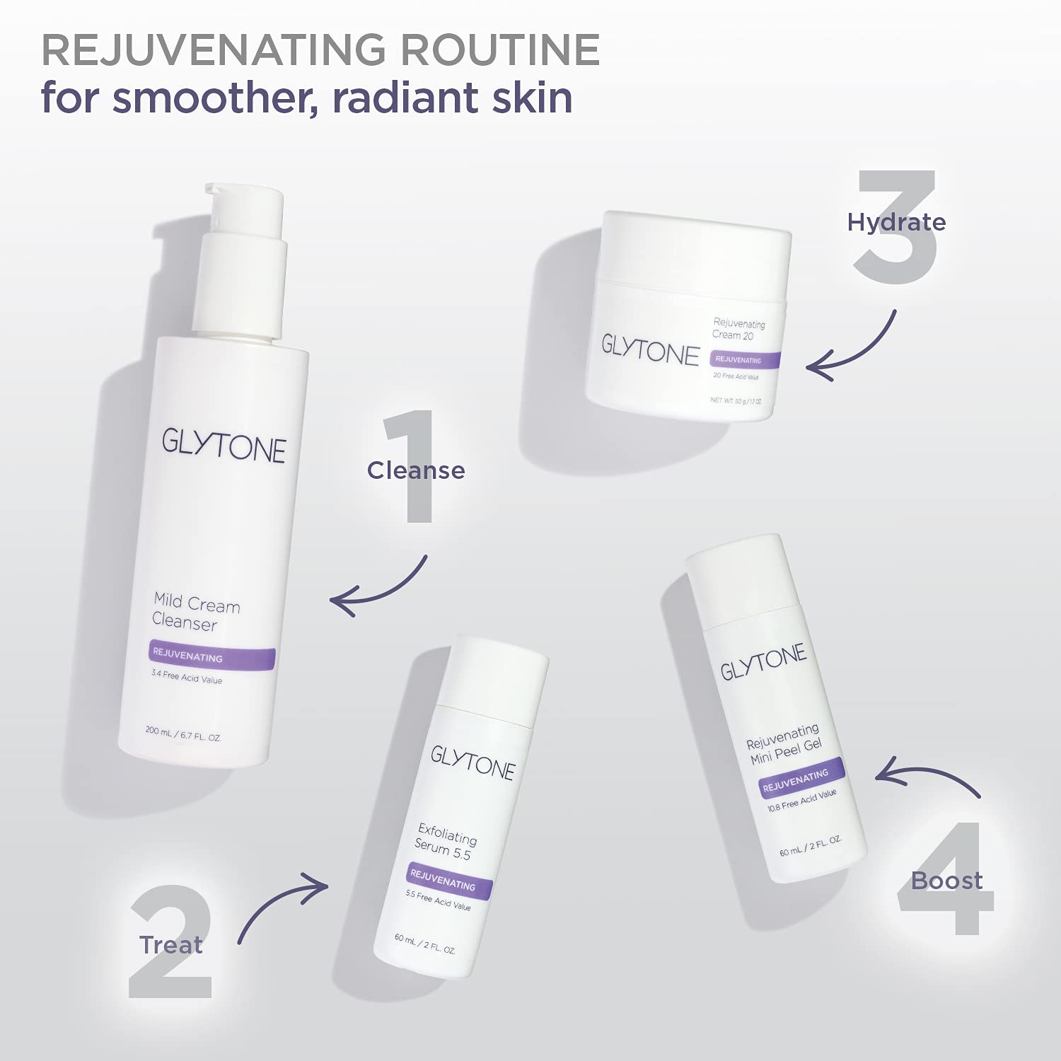 Glytone Mild Cream Cleanser | Exfoliate & Moisturize with 3.4 Free Acid Value Glycolic Acid & Glycerin | Face Wash for Women Removes Makeup & Oil | Face Cleanser for Dry Skin | 13.5 Fl oz. - Image 5