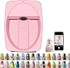 3D Nail Printer Machine Support WiFiDIY, Digital Mobile Nail Art Printer-Portable Nail Painting Machine 30s Done, Support WiFiDIYUsb, for Home Usage Nail Salon Nail Lovers,Pink