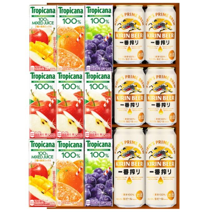 Amazon.co.jp: キリン一番搾り 缶ビール ＆ トロピカーナ100％ジュース