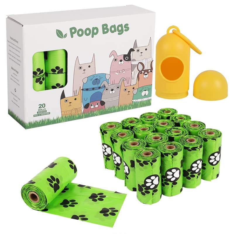 Dog poop bags, Waste Bags with Dispenser, Eco-friendly, Leak-Proof,Compostable bags, Biodegradable bags,Dog Waste Bag, Pet supply, pooph dog poppy bags