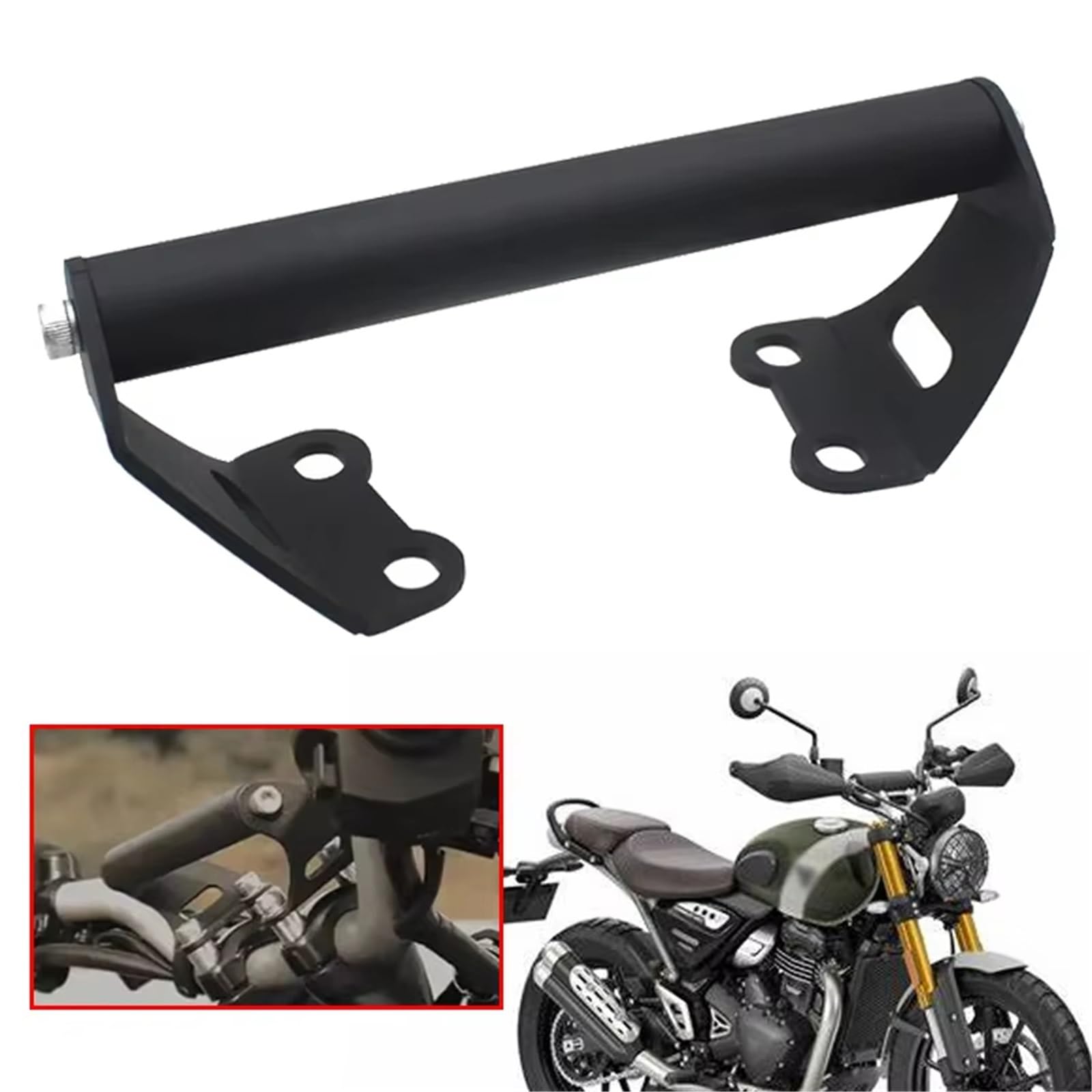 Portamoviles Moto Para Speed400 Para Speed400X Para Scrambler 400 Soporte Navegación GPS Teléfono Motocicleta Soporte Montaje Teléfono Barra Frontal Soporte Movil Bicicleta