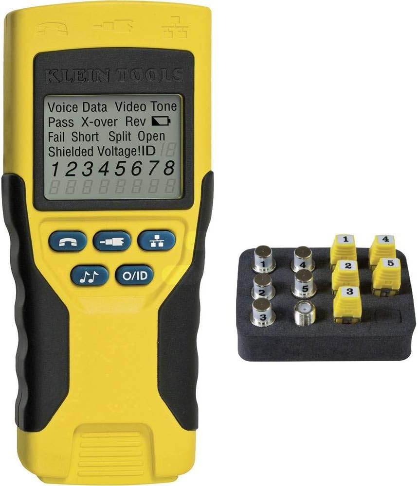 Klein Tools VDV501-823 Cable Tester, VDV Scout Pro 2 Traces and Tests Coax, Data, Telephone Cable with Remotes