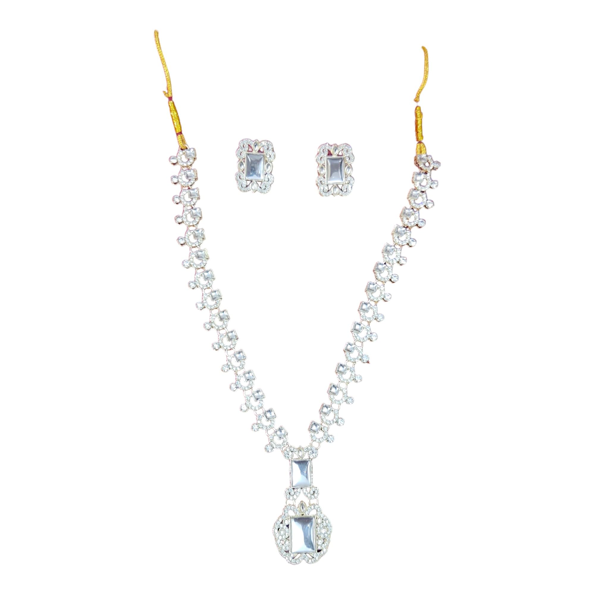 ADVIVEE Emerald and Diamond Necklace Set with Earrings, Inspired by Nita Ambani Emerald Necklace (SET_WHITE) (B0DG5KZS7P) Amazon Price History, Amazon Price Tracker