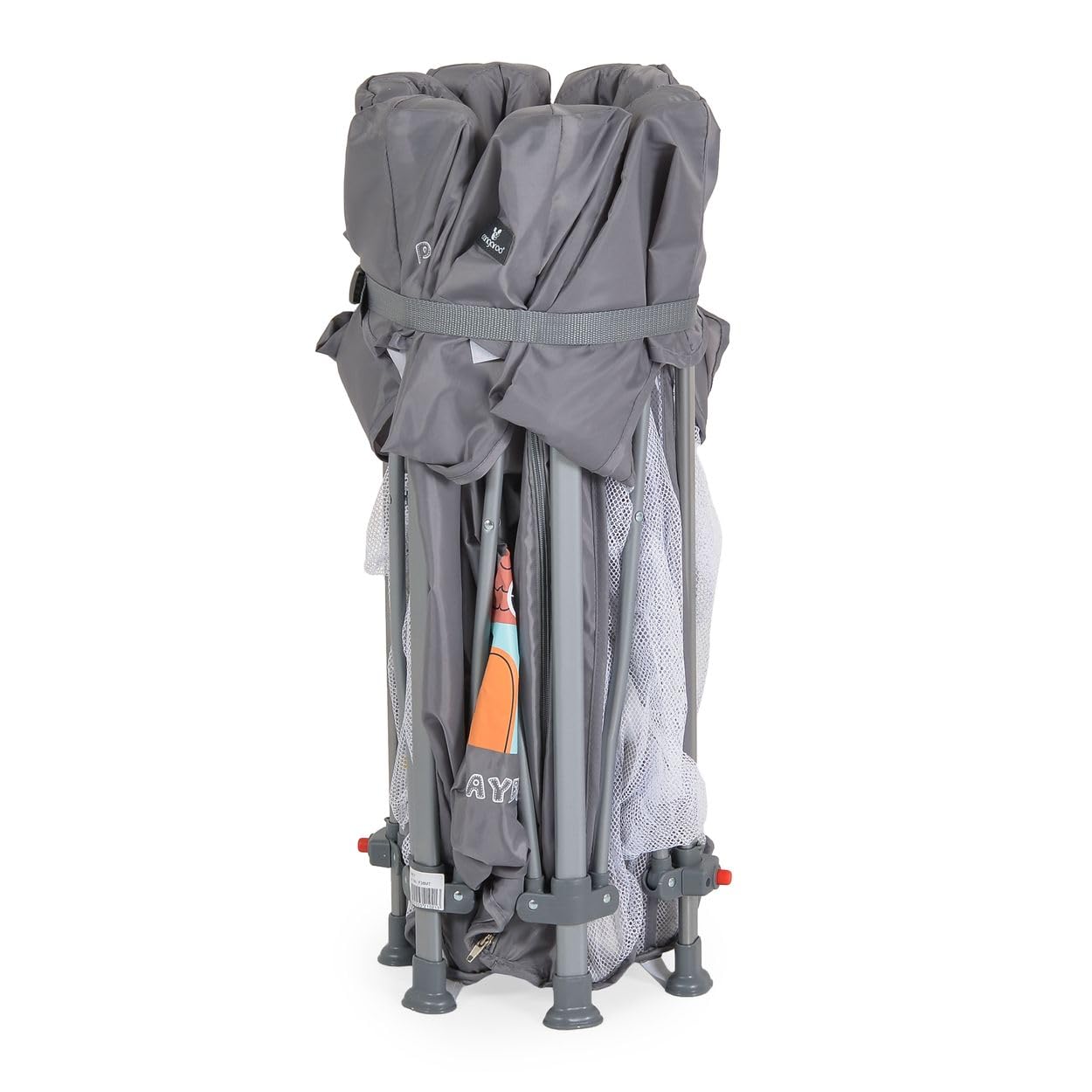Cangaroo Kojec Playbox składany materac, torba do przenoszenia, otwieranie, szary